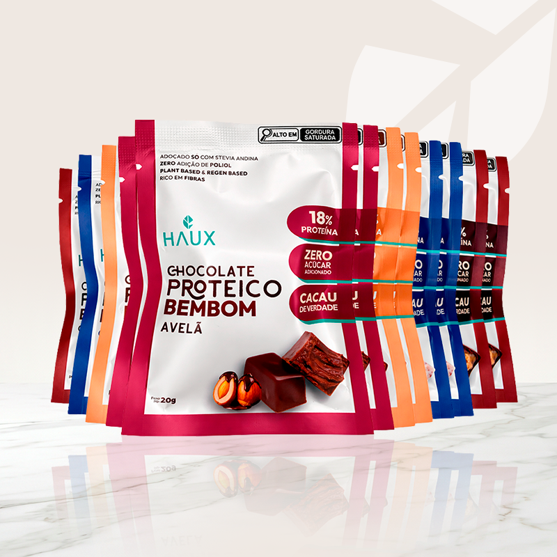Chocolates proteicos e funcionais